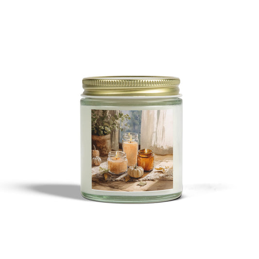 Unscented Comfort Candle – Coconut Apricot Wax 4oz & 9oz | Two Homes Co