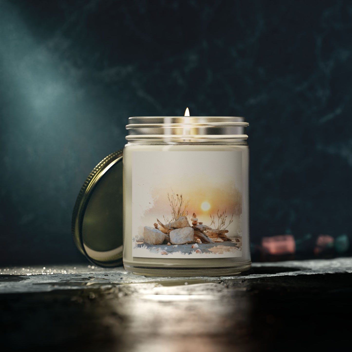 Beachwood Comfort Candle – Coconut Apricot Wax (4oz & 9oz)| Two Homes Co