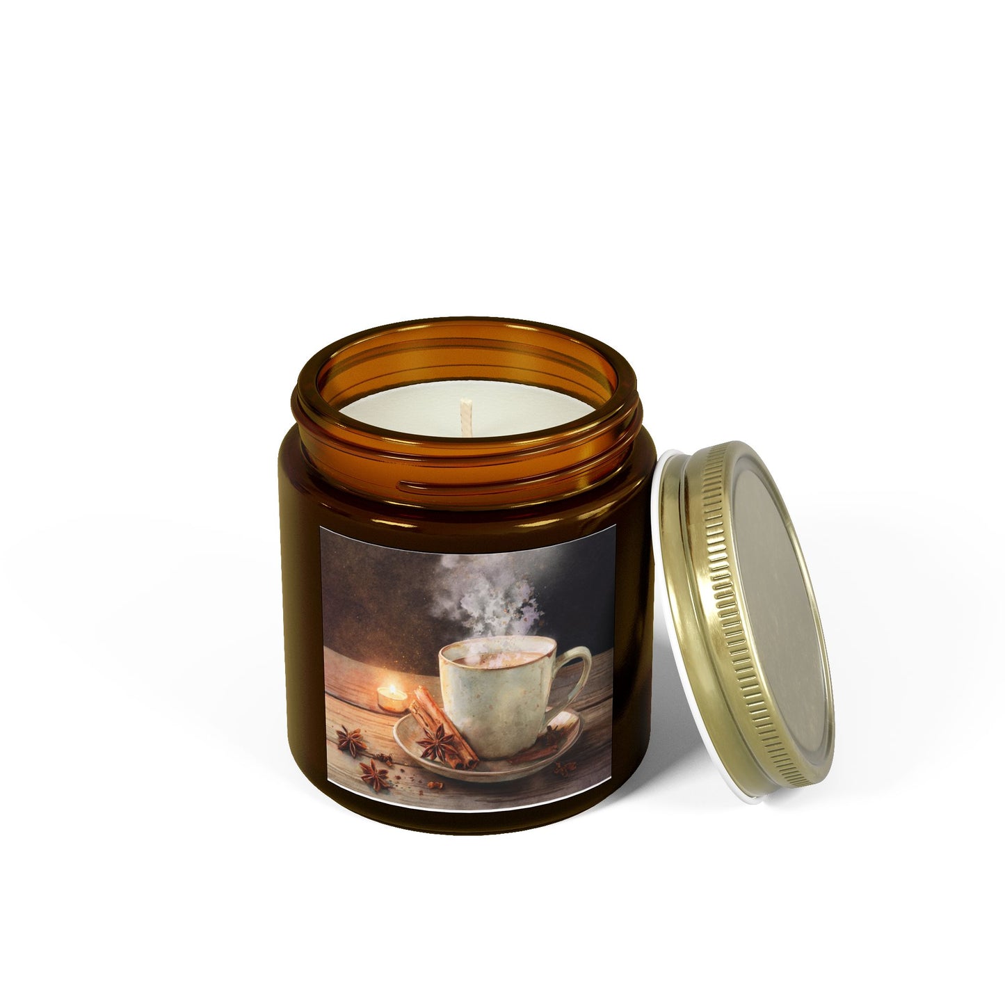 Cinnamon Chai Comfort Candle – Coconut Apricot Wax 4oz & 9oz | Two Homes Co