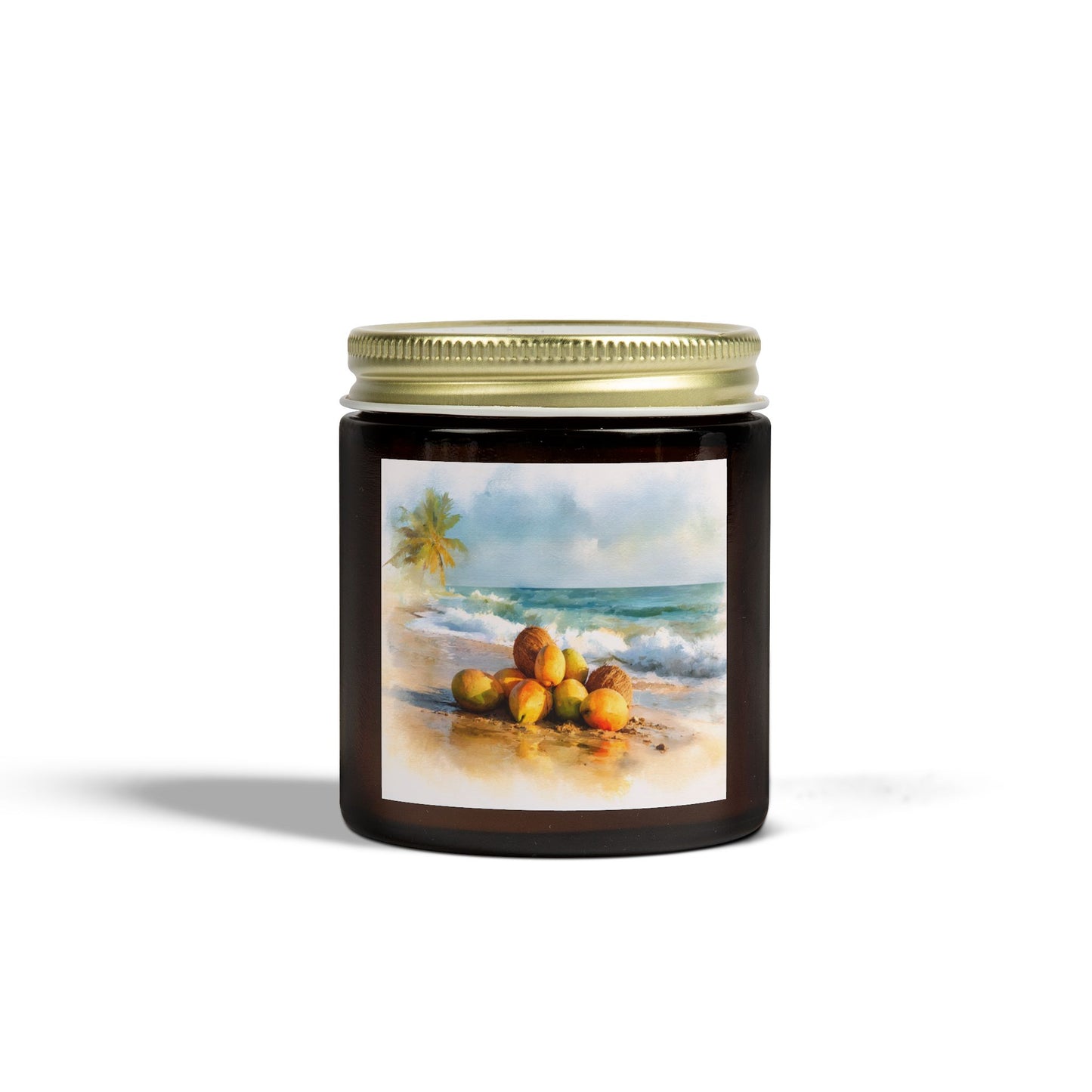 Mango Coconut Comfort Candle – Coconut Apricot Wax 4oz & 9oz | Two Homes Co