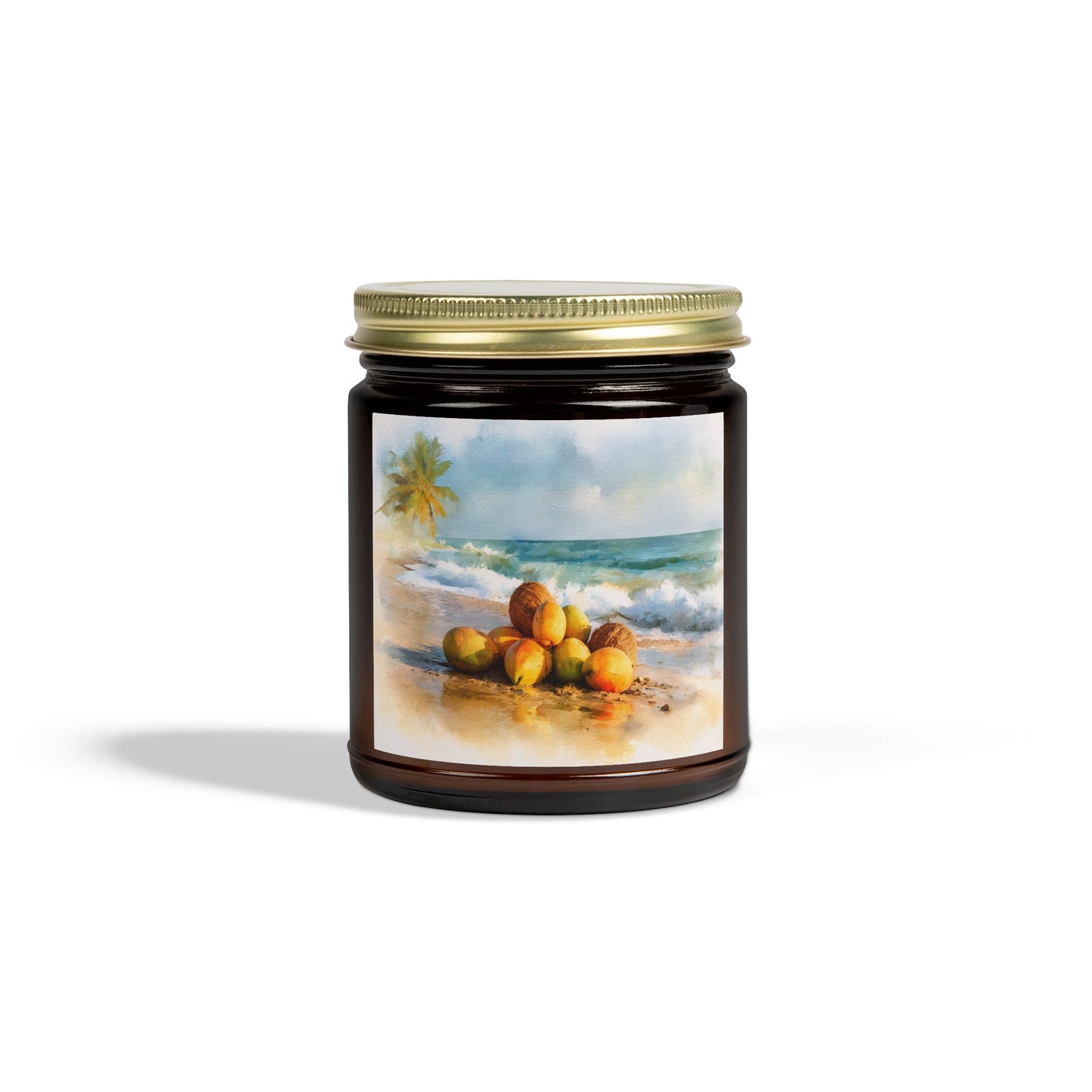 Mango Coconut Comfort Candle – Coconut Apricot Wax 4oz & 9oz | Two Homes Co