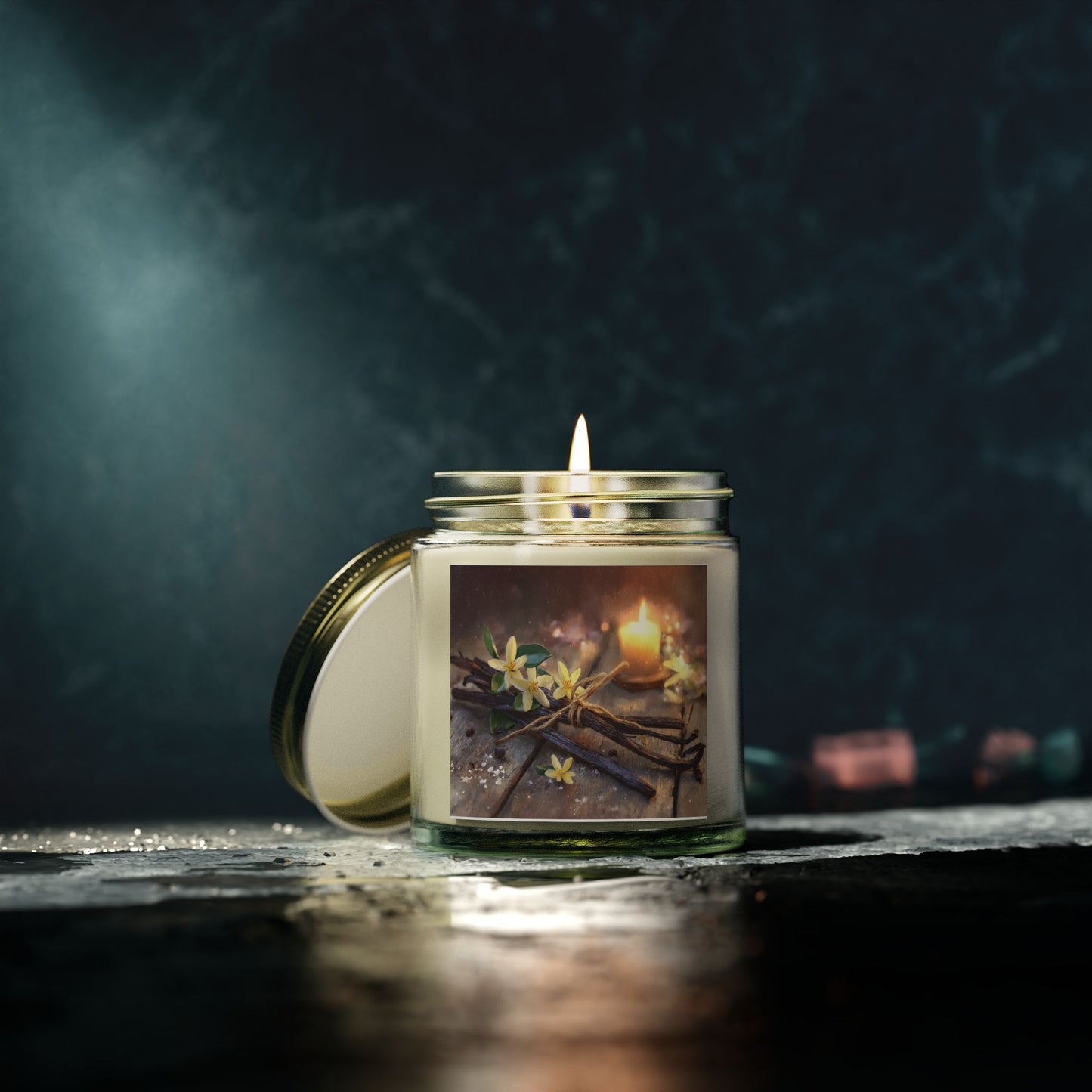 Vanilla Bean Comfort Candle – Coconut Apricot Wax 4oz & 9oz | Two Homes Co