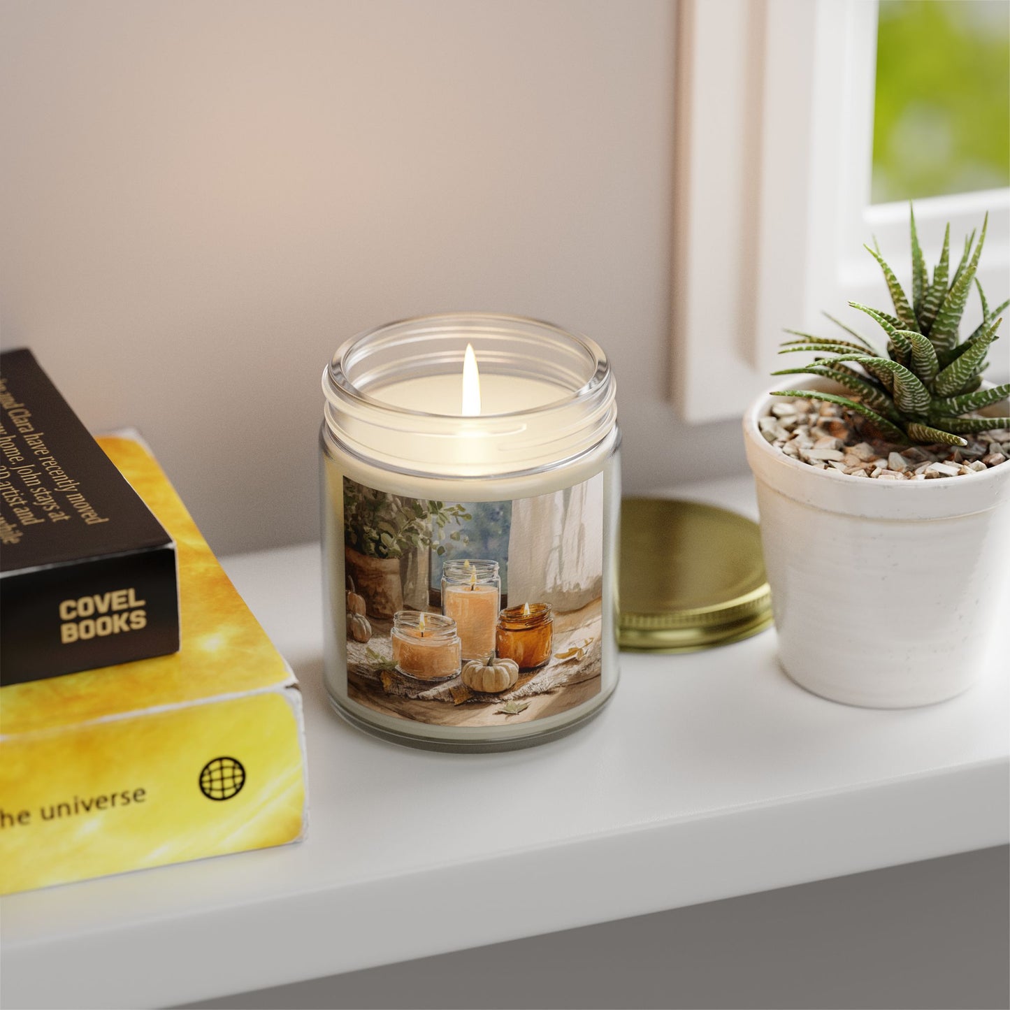 Unscented Comfort Candle – Coconut Apricot Wax 4oz & 9oz | Two Homes Co