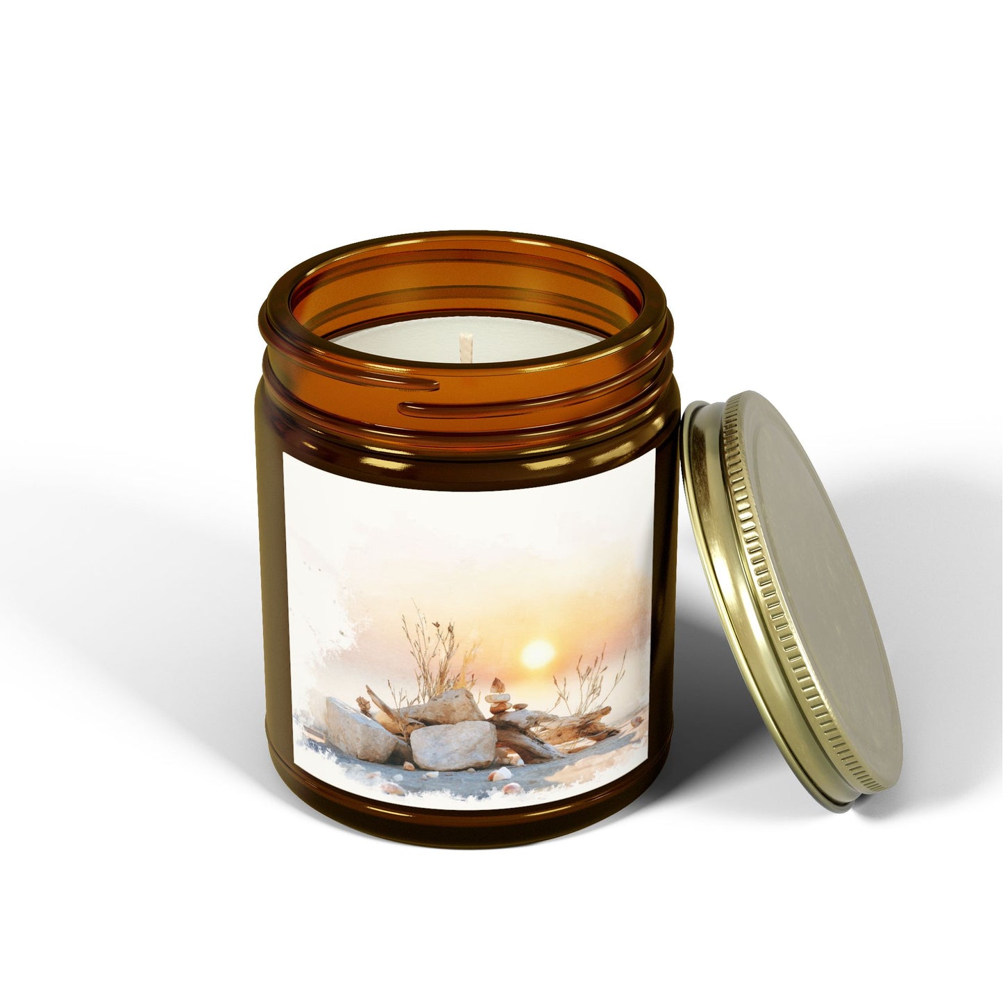 Beachwood Comfort Candle – Coconut Apricot Wax (4oz & 9oz)| Two Homes Co