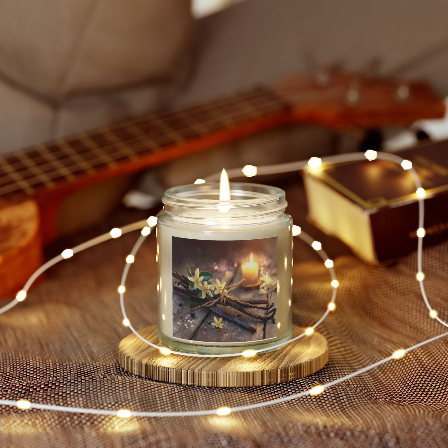 Vanilla Bean Comfort Candle – Coconut Apricot Wax 4oz & 9oz | Two Homes Co