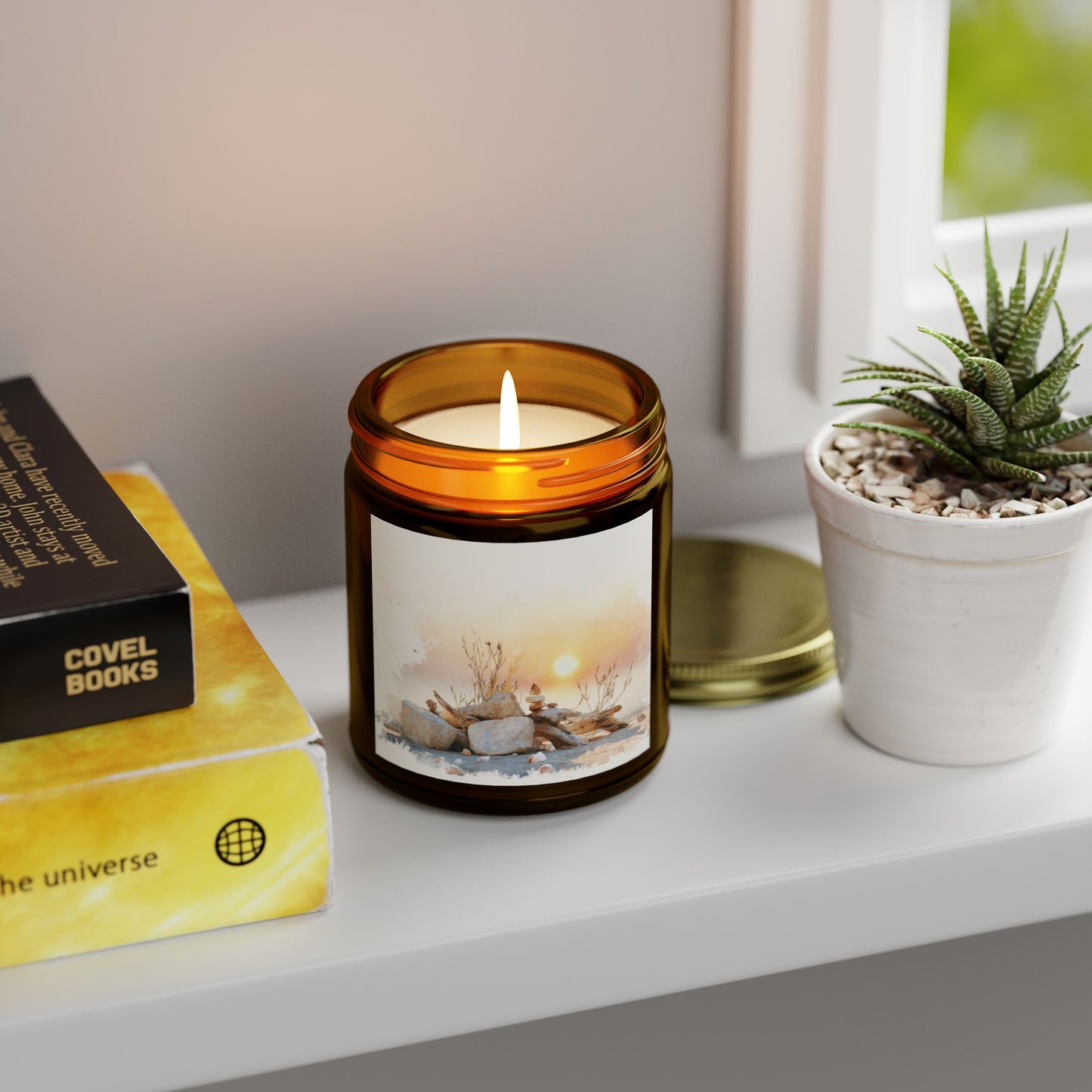 Beachwood Comfort Candle – Coconut Apricot Wax (4oz & 9oz)| Two Homes Co