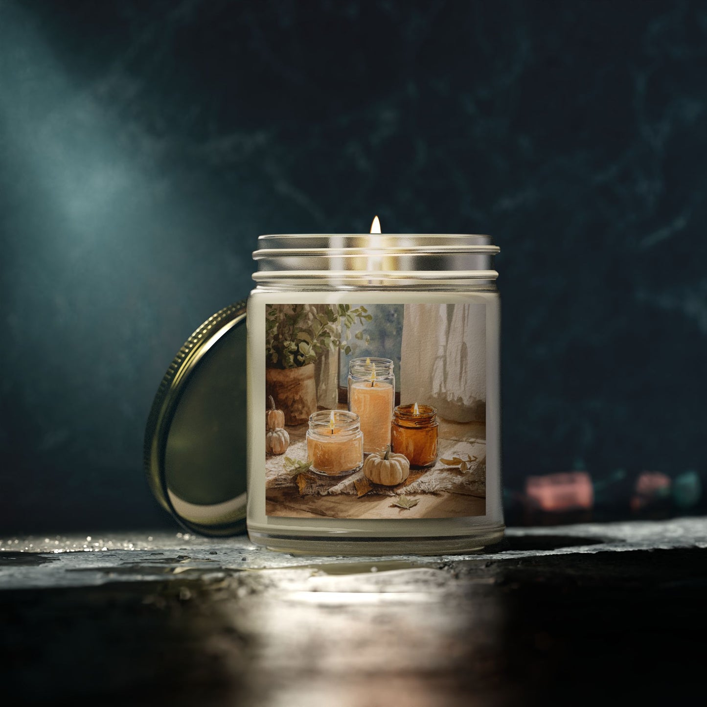 Unscented Comfort Candle – Coconut Apricot Wax 4oz & 9oz | Two Homes Co