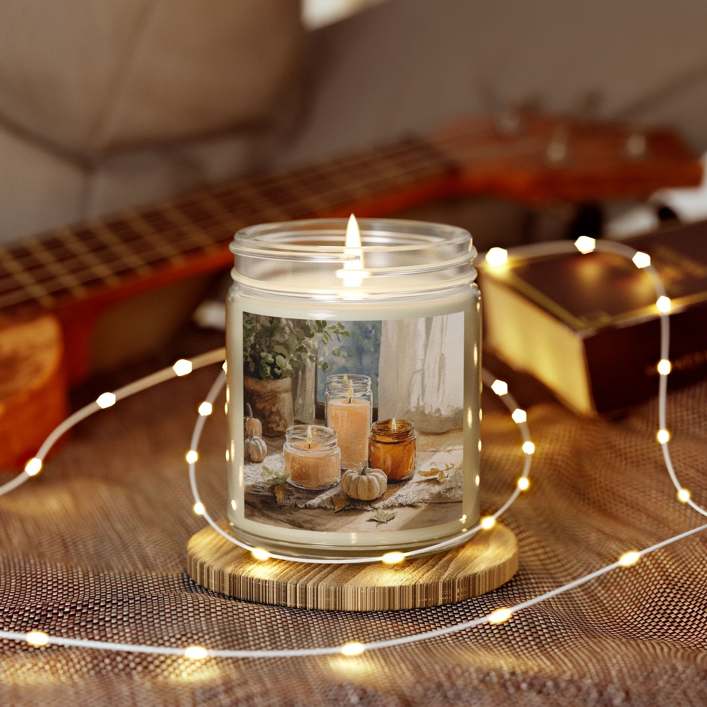 Unscented Comfort Candle – Coconut Apricot Wax 4oz & 9oz | Two Homes Co