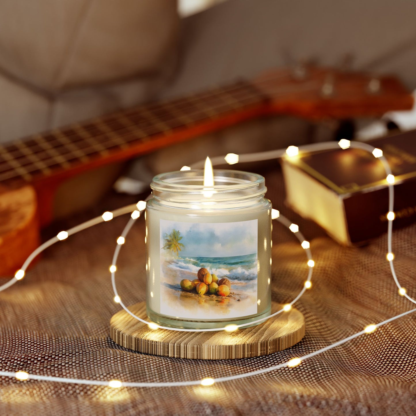 Mango Coconut Comfort Candle – Coconut Apricot Wax 4oz & 9oz | Two Homes Co