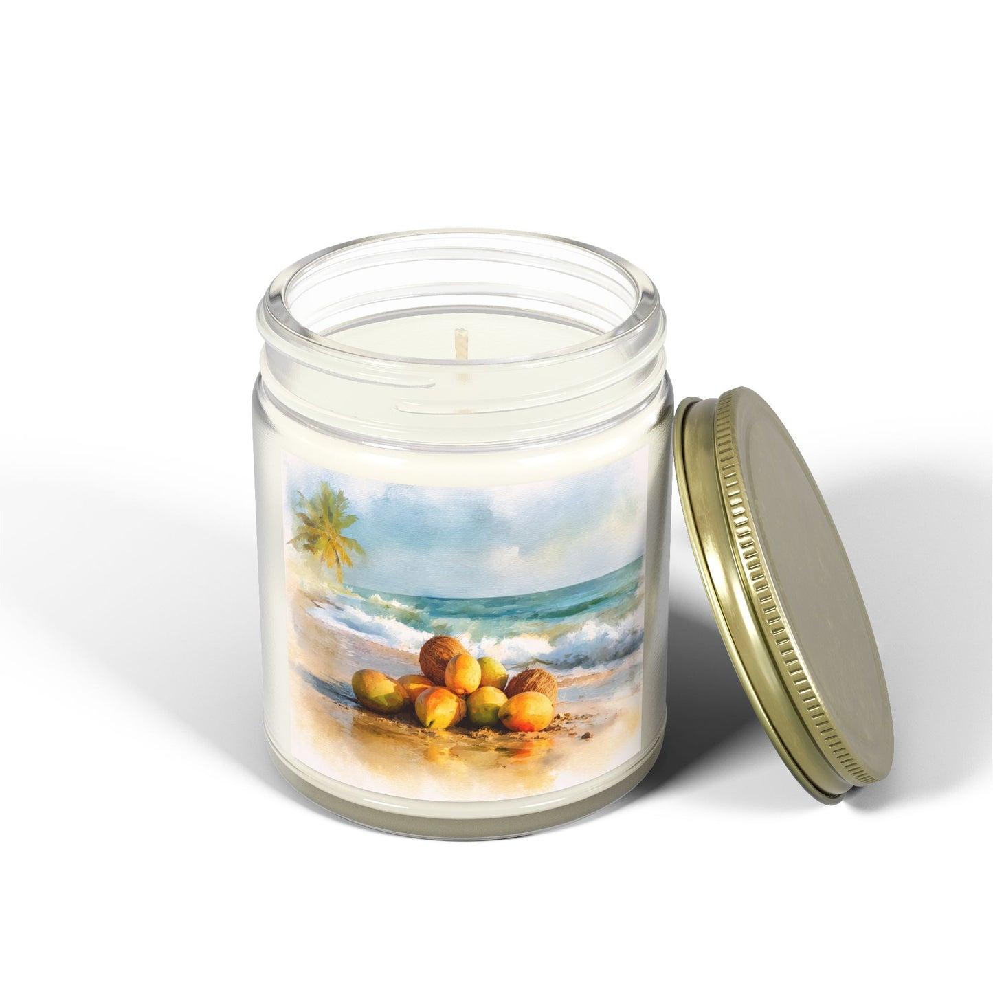 Mango Coconut Comfort Candle – Coconut Apricot Wax 4oz & 9oz | Two Homes Co