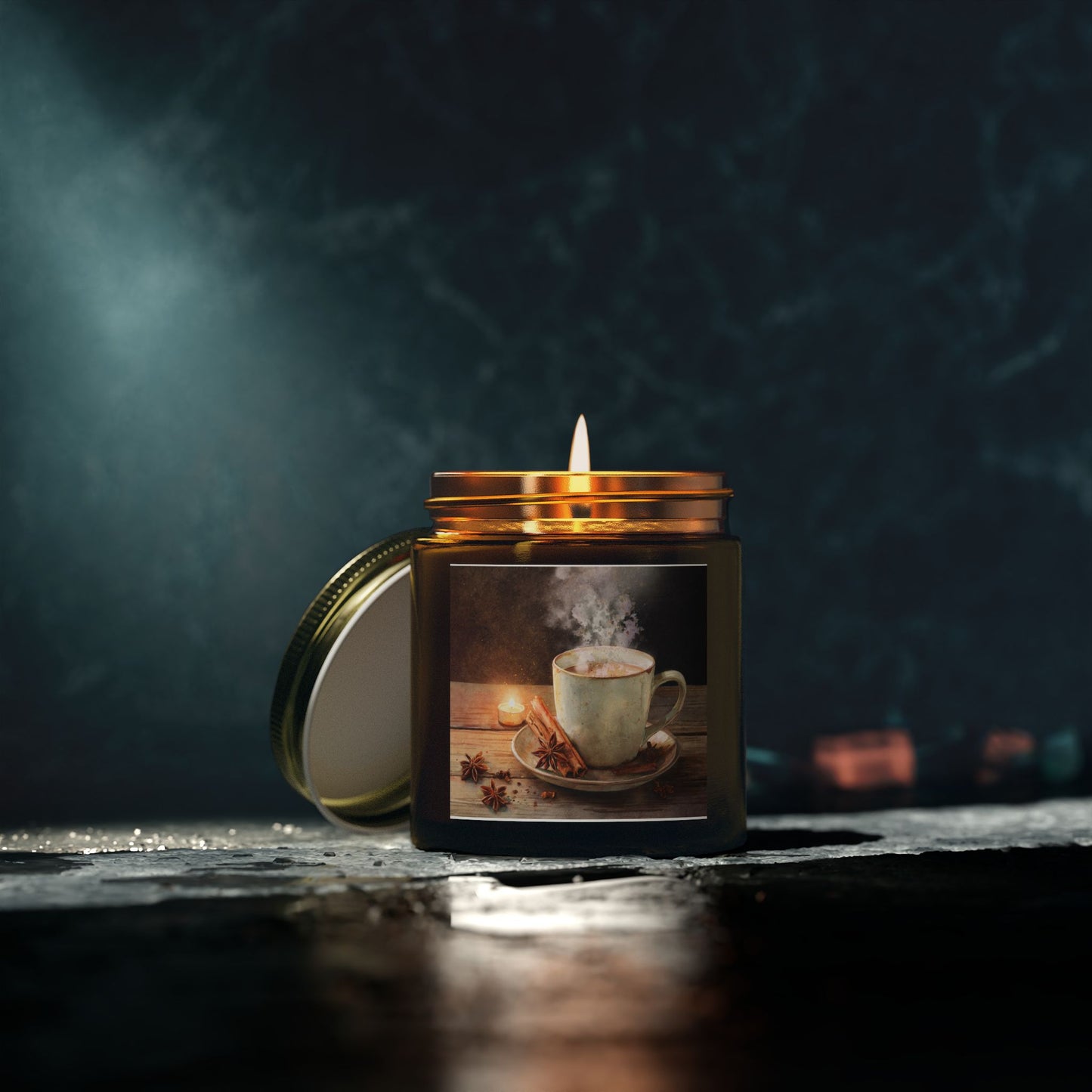 Cinnamon Chai Comfort Candle – Coconut Apricot Wax 4oz & 9oz | Two Homes Co