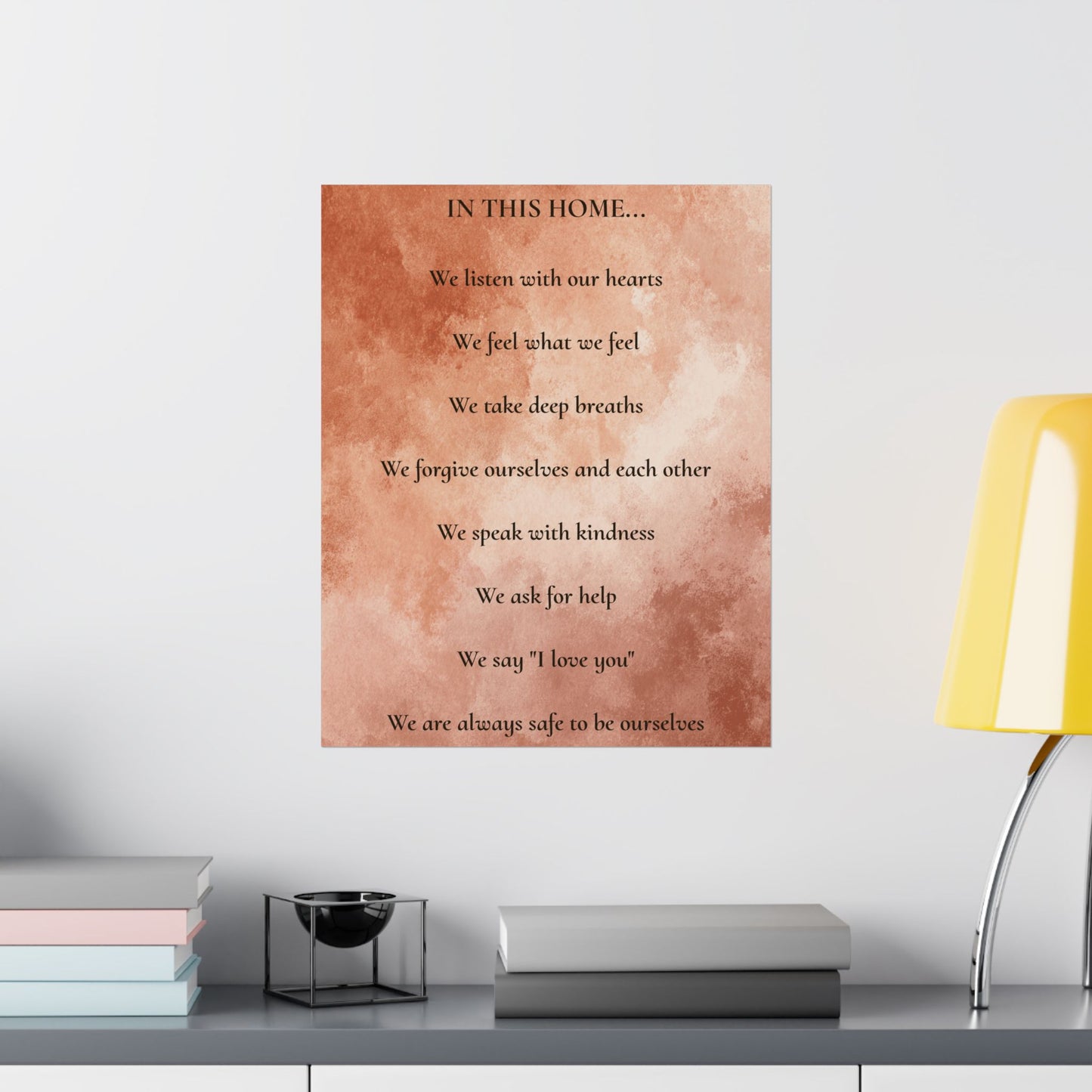 “In This Home…” Affirmation Poster – 16×20 | Two Homes Co