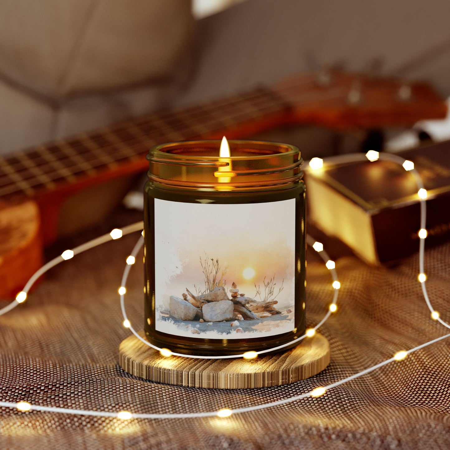 Beachwood Comfort Candle – Coconut Apricot Wax (4oz & 9oz)| Two Homes Co