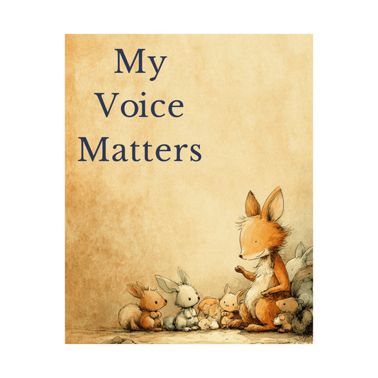 “My Voice Matters” Kids Affirmation Poster – 16×20 | Two Homes Co