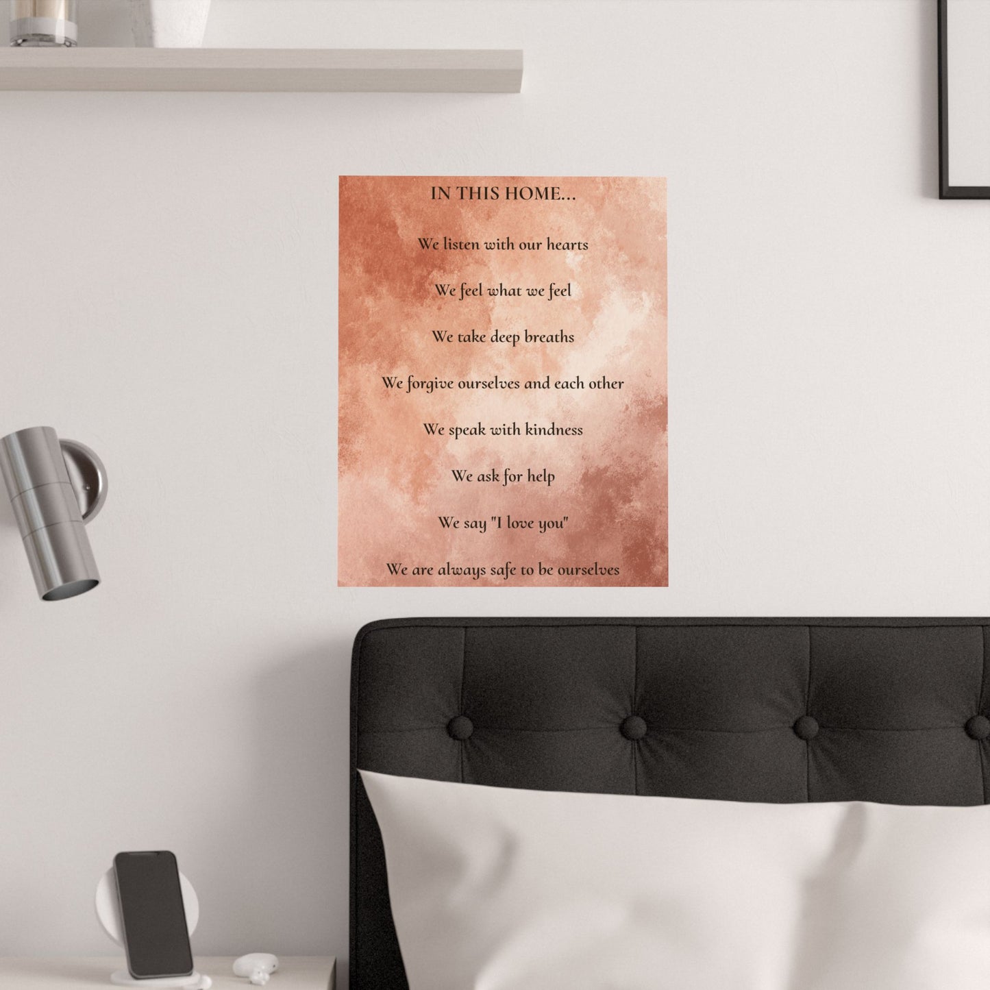 “In This Home…” Affirmation Poster – 16×20 | Two Homes Co