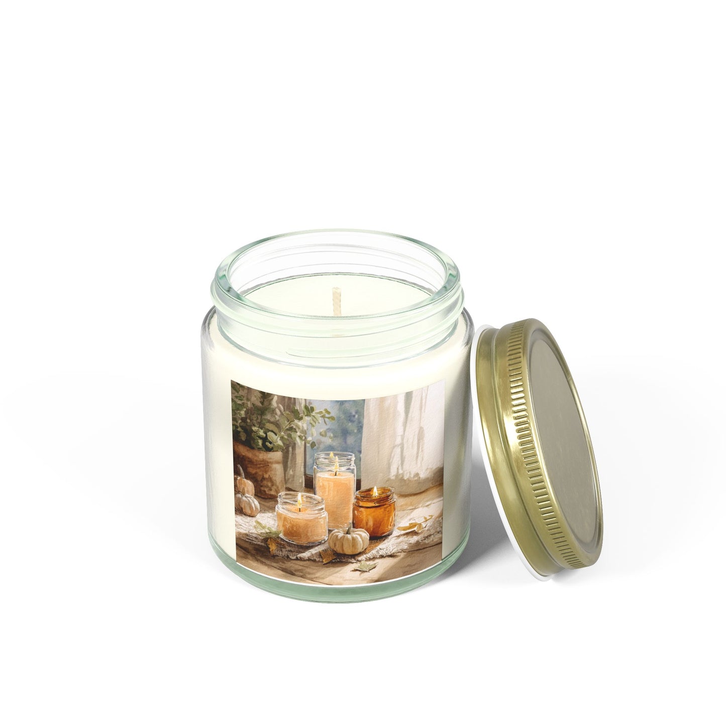 Unscented Comfort Candle – Coconut Apricot Wax 4oz & 9oz | Two Homes Co