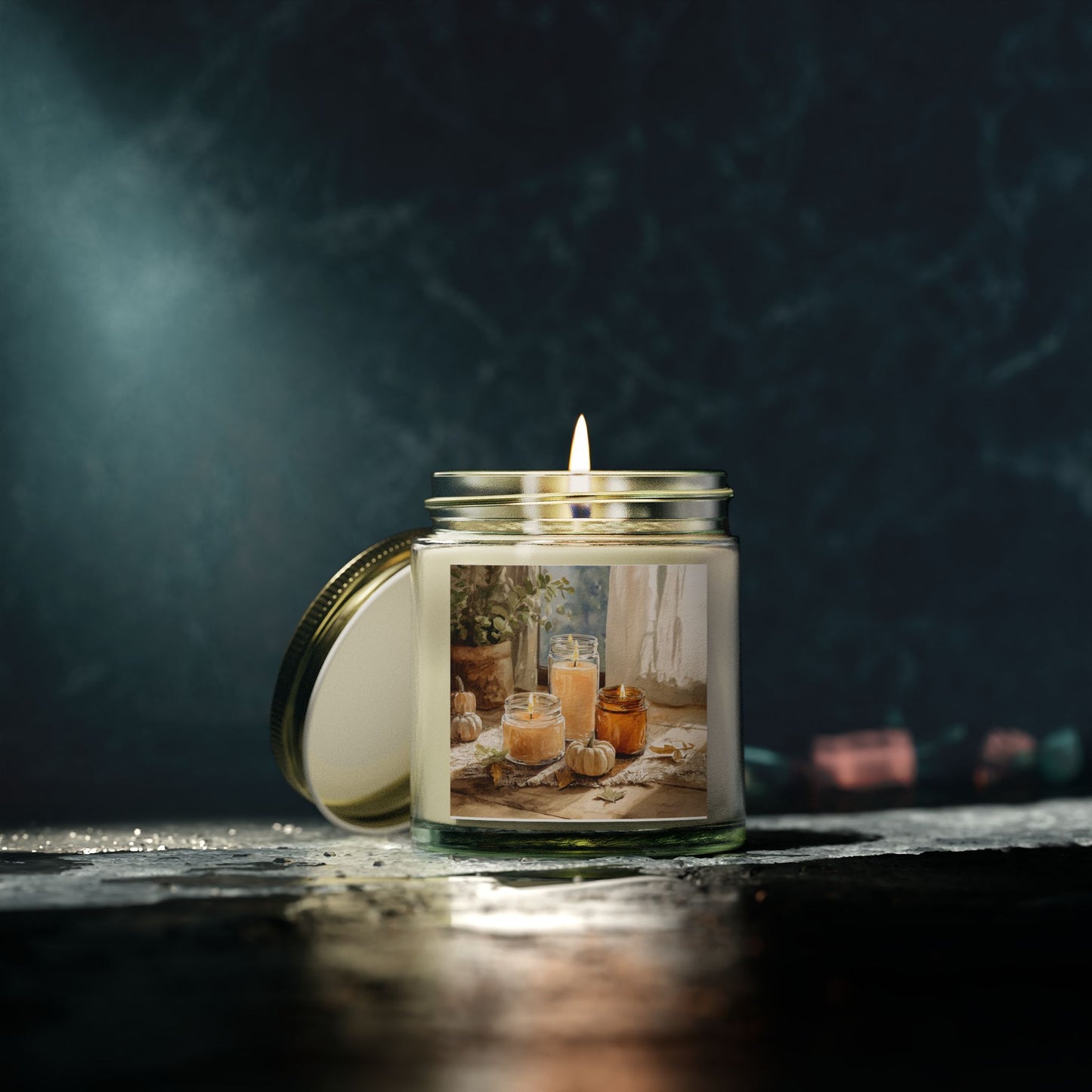 Unscented Comfort Candle – Coconut Apricot Wax 4oz & 9oz | Two Homes Co