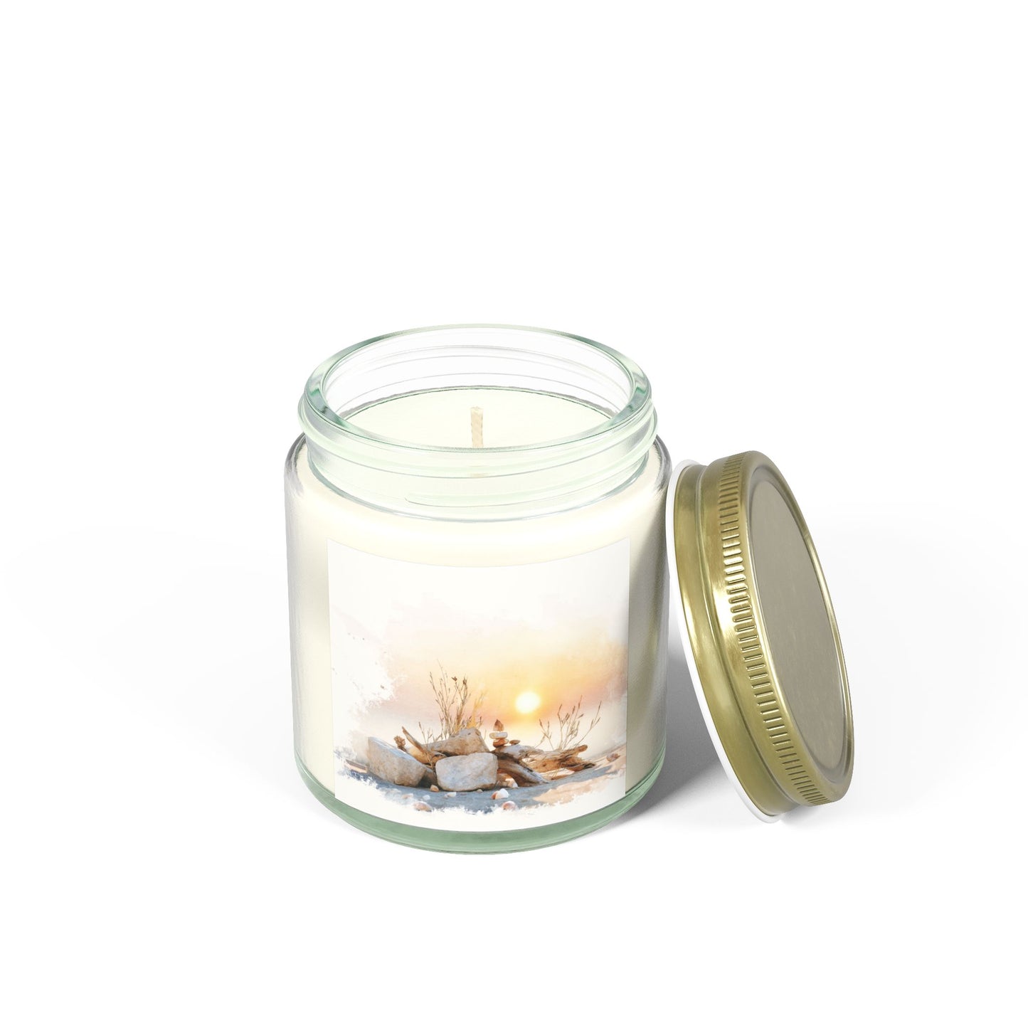 Beachwood Comfort Candle – Coconut Apricot Wax (4oz & 9oz)| Two Homes Co