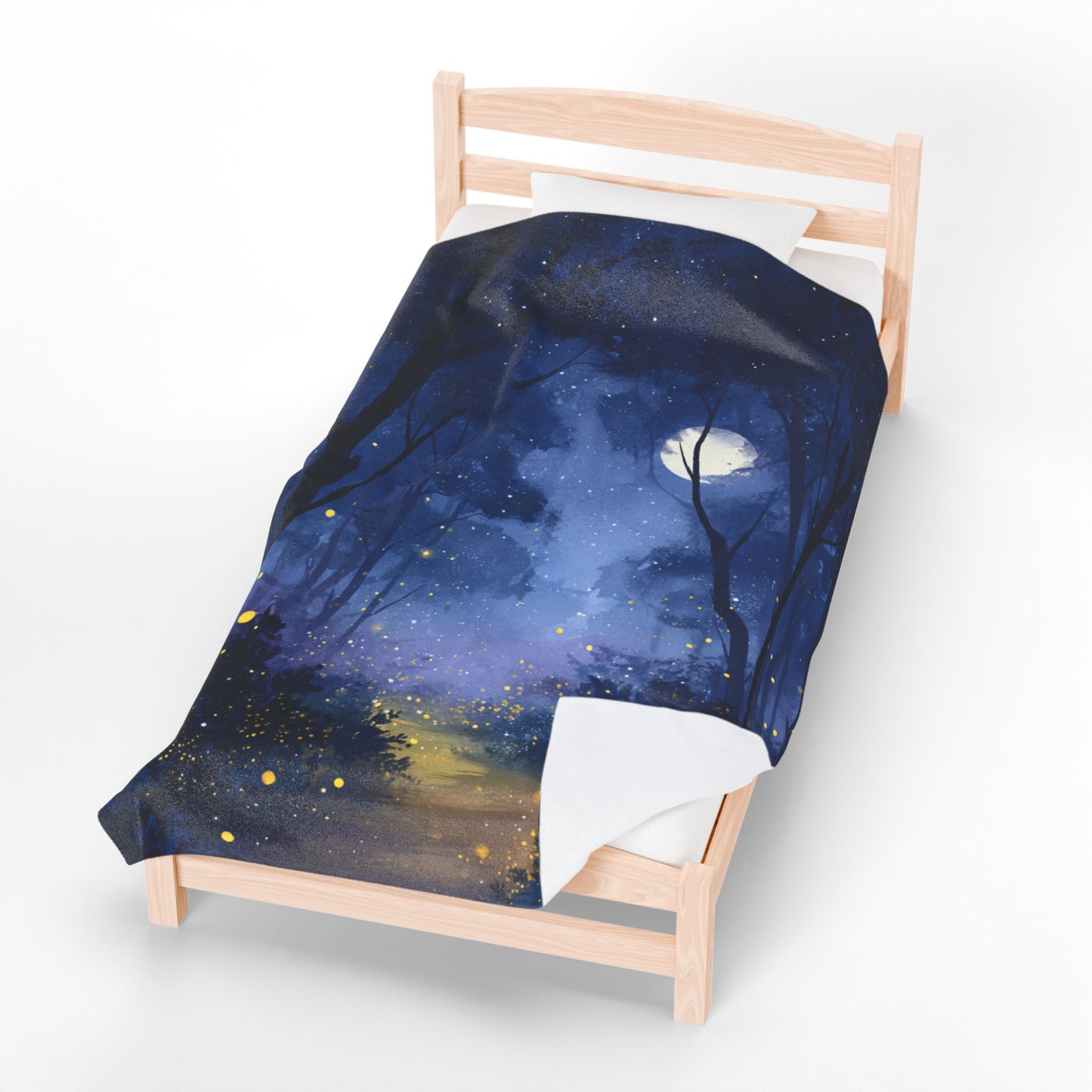 “Starlit Hollow” Velveteen Plush Blanket – 60" × 80" | Two Homes Co