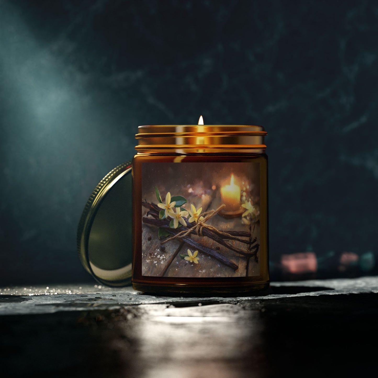 Vanilla Bean Comfort Candle – Coconut Apricot Wax 4oz & 9oz | Two Homes Co