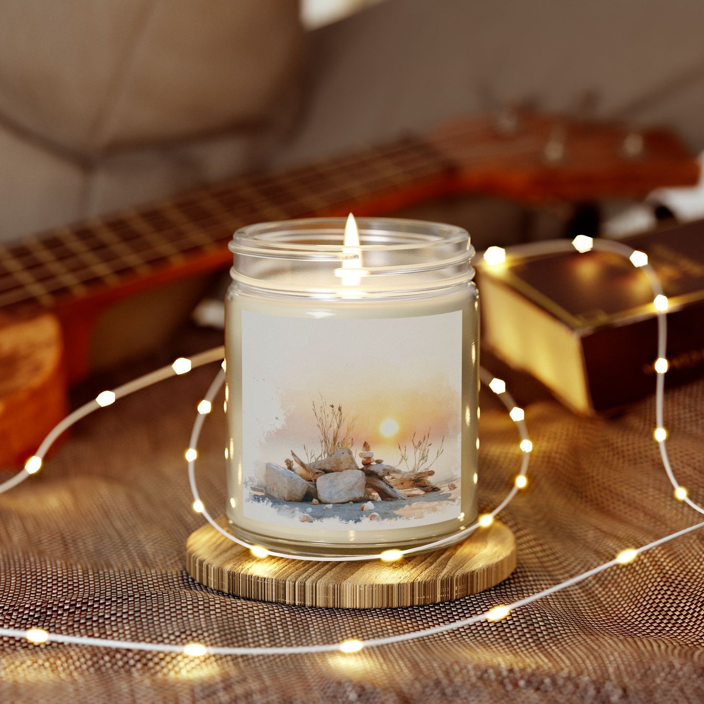 Beachwood Comfort Candle – Coconut Apricot Wax (4oz & 9oz)| Two Homes Co