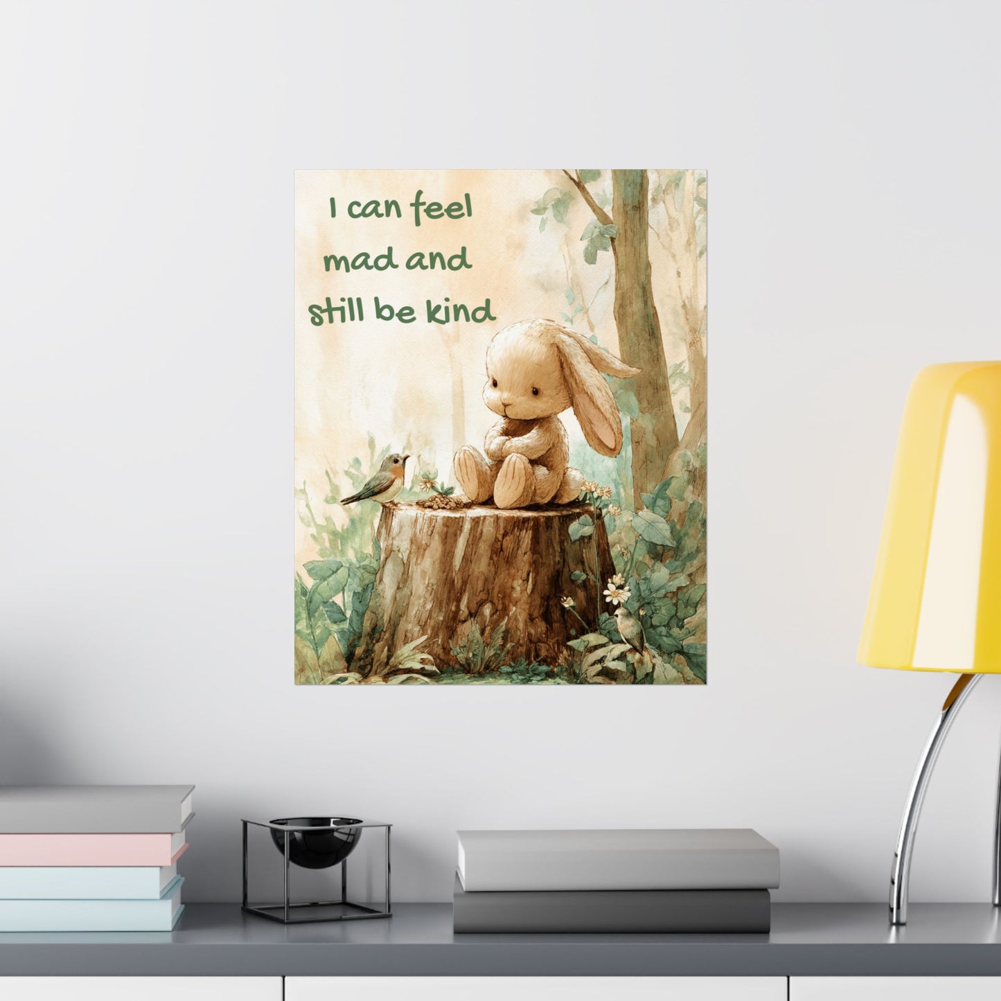 “I Can Feel Mad and Still Be Kind” Kids Affirmation Poster – 16×20 | Two Homes Co