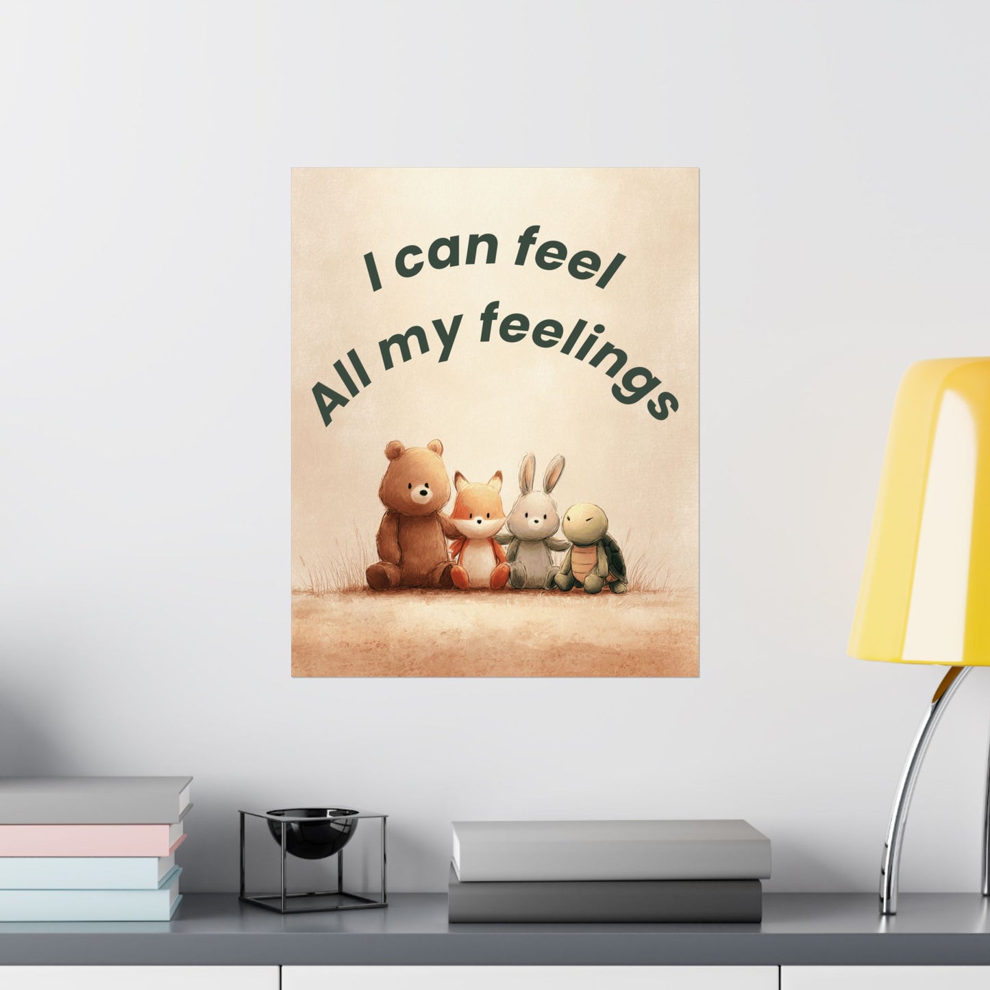 "I Can Feel All My Feelings" Kids Affirmation Poster – 16×20 | Two Homes Co