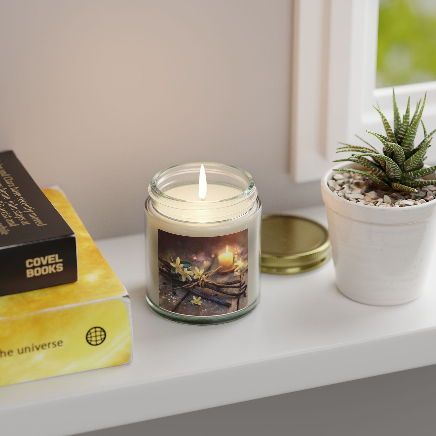 Vanilla Bean Comfort Candle – Coconut Apricot Wax 4oz & 9oz | Two Homes Co
